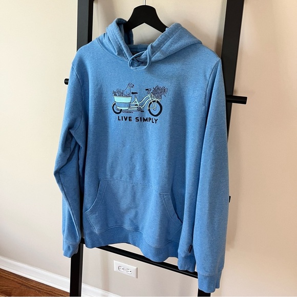 Patagonia Live Simply Market Bike Midweight Hoody - Radar Blue XL Women’s - Picture 11 of 15